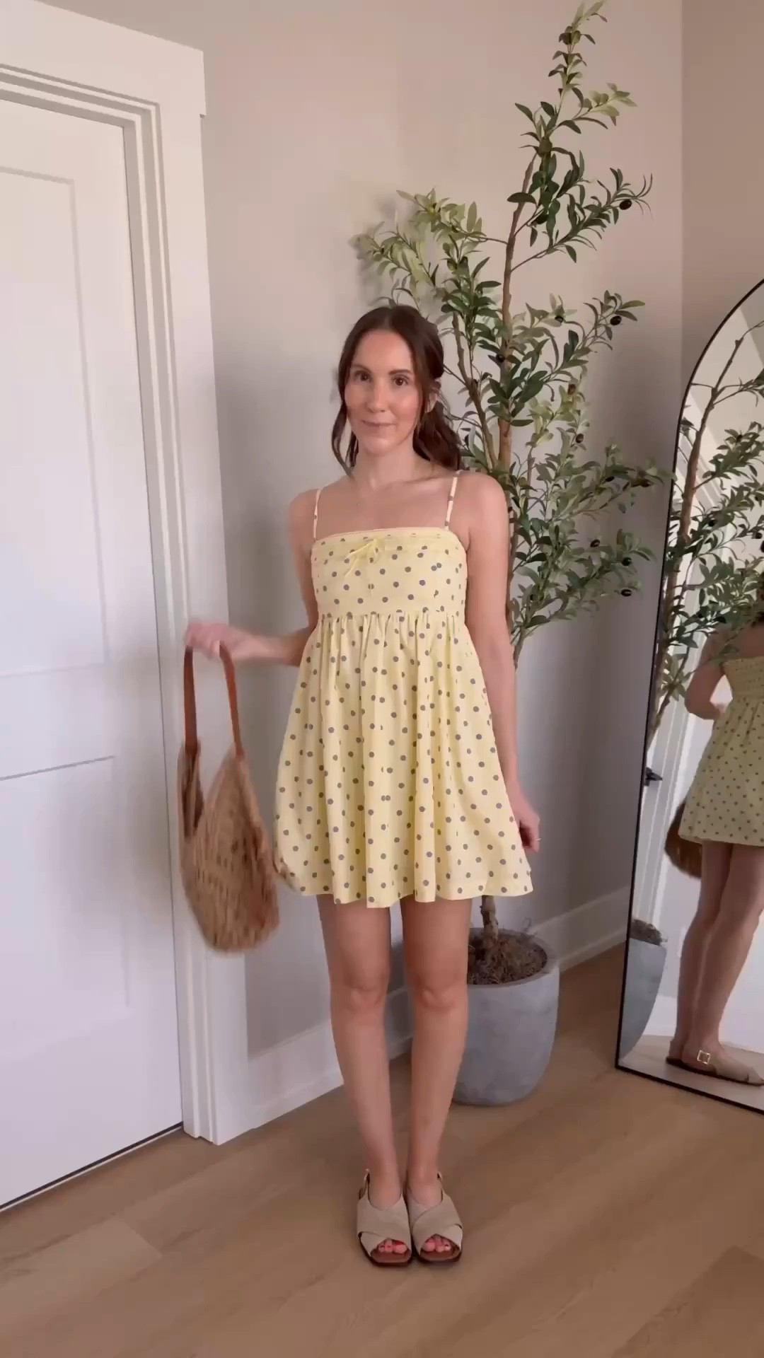 Restocked! My favorite little mini is back in stock in the cutest yellow polka dot print and some new colors just dropped! It has built in shorts!!! Wearing a xs

#LTKdayinmylife #LTKootd #LTKSeasonal