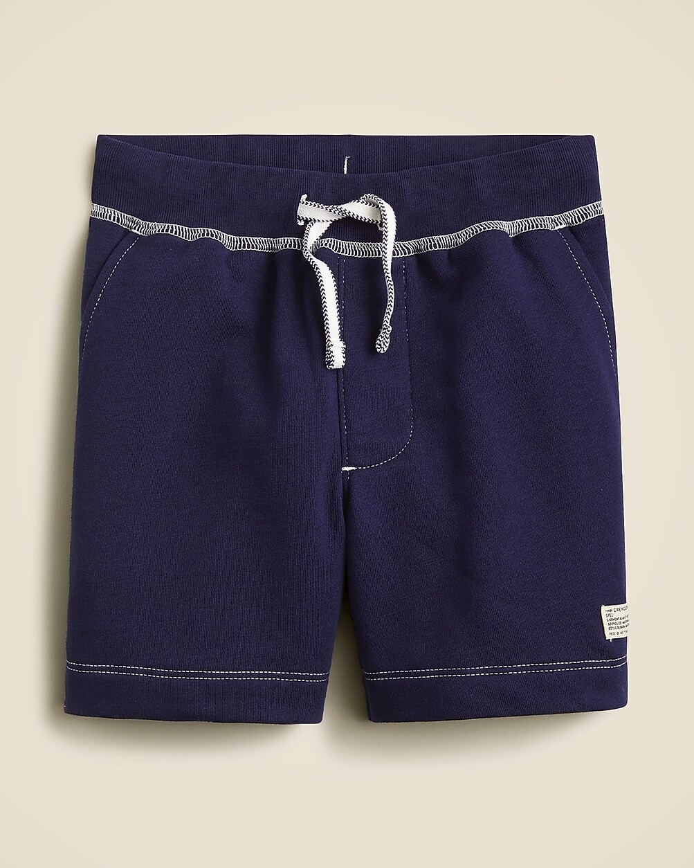 Kids' garment-dyed short in beach terry | J. Crew US