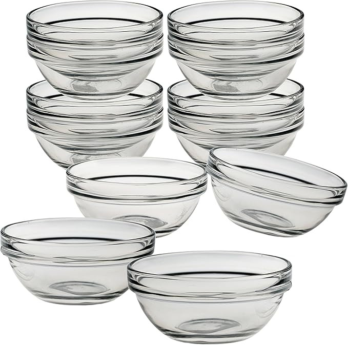 Luminarc Stackable 3 Inch Glass Pinch Bowl, Set of 12 | Amazon (US)