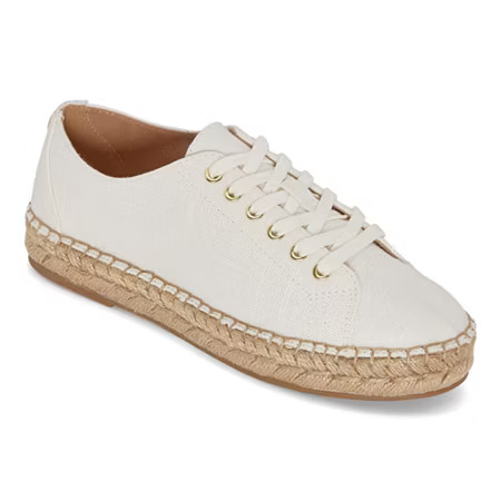 Liz Claiborne Womens Leckie Slip-On Shoe, 6 1/2 Medium, White | JCPenney