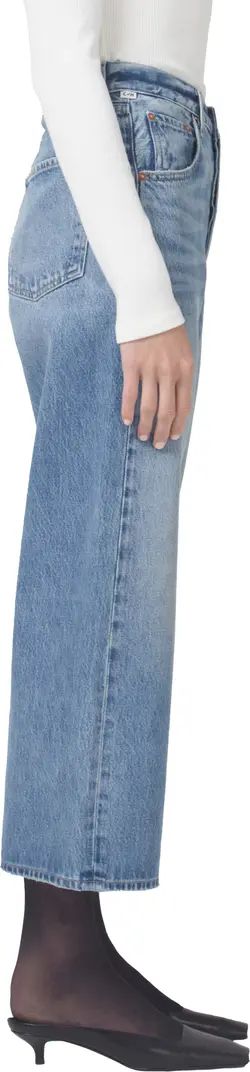 Gaucho High Waist Crop Wide Leg Organic Cotton Jeans | Nordstrom