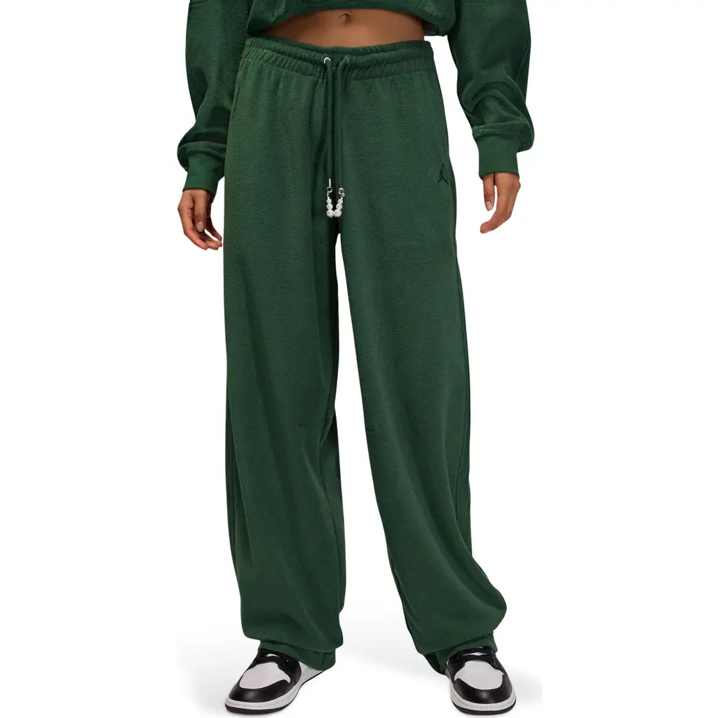 Jordan Flight Fleece French Terry Sweatpants in 323 Fir/fir at Nordstrom Rack, Size Medium | Nordstrom Rack