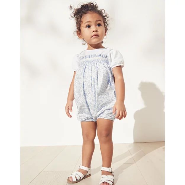 Blue Floral Romper & Top Set | The White Company (UK)