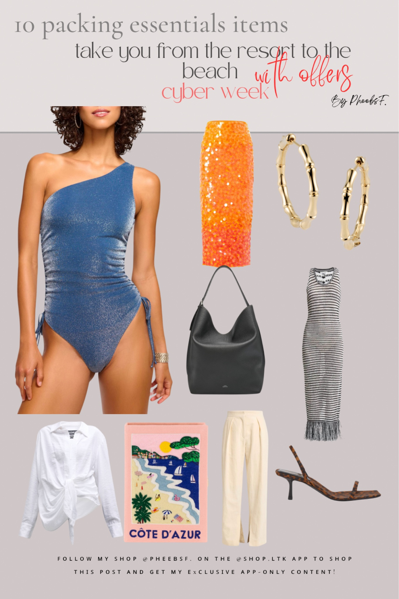 10 packing essentials  take you from the resort to the beach and from the beach to sunset cocktails. Neiman Marcus




#LTKwinter #LTKtravel #LTKswimwear