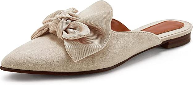 Amazon.com | Rilista Mules for Women Slip On Comfortable Pointed Toe Womens Loafers Women's Flats... | Amazon (US)