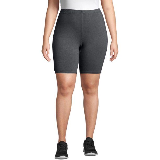 Just My Size Women's Plus Size Stretch Jersey Bike Short | Walmart (US)