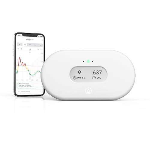 Airthings 2960 View Plus - Battery Powered Radon & Air Quality Monitor (PM, CO2, VOC, Humidity, Temp, Pressure) | Amazon (US)