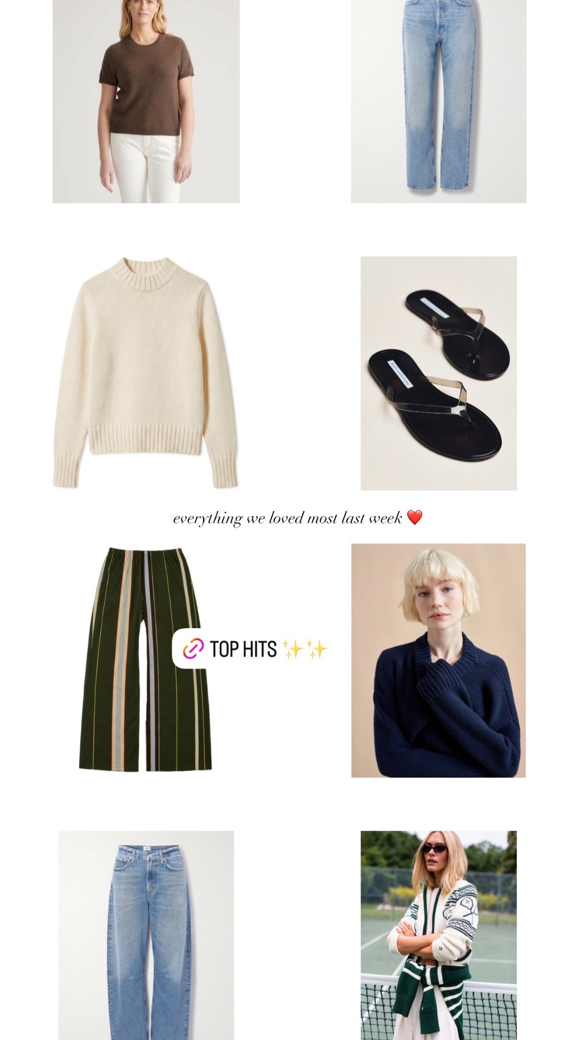 everything we loved most last week ❤️

@lalignenyc @shopcadets @Tuckernuck @soldout.nyc @blacksuedestudio @marea @Zara @agolde

#LTKSeasonal #LTKmomlife