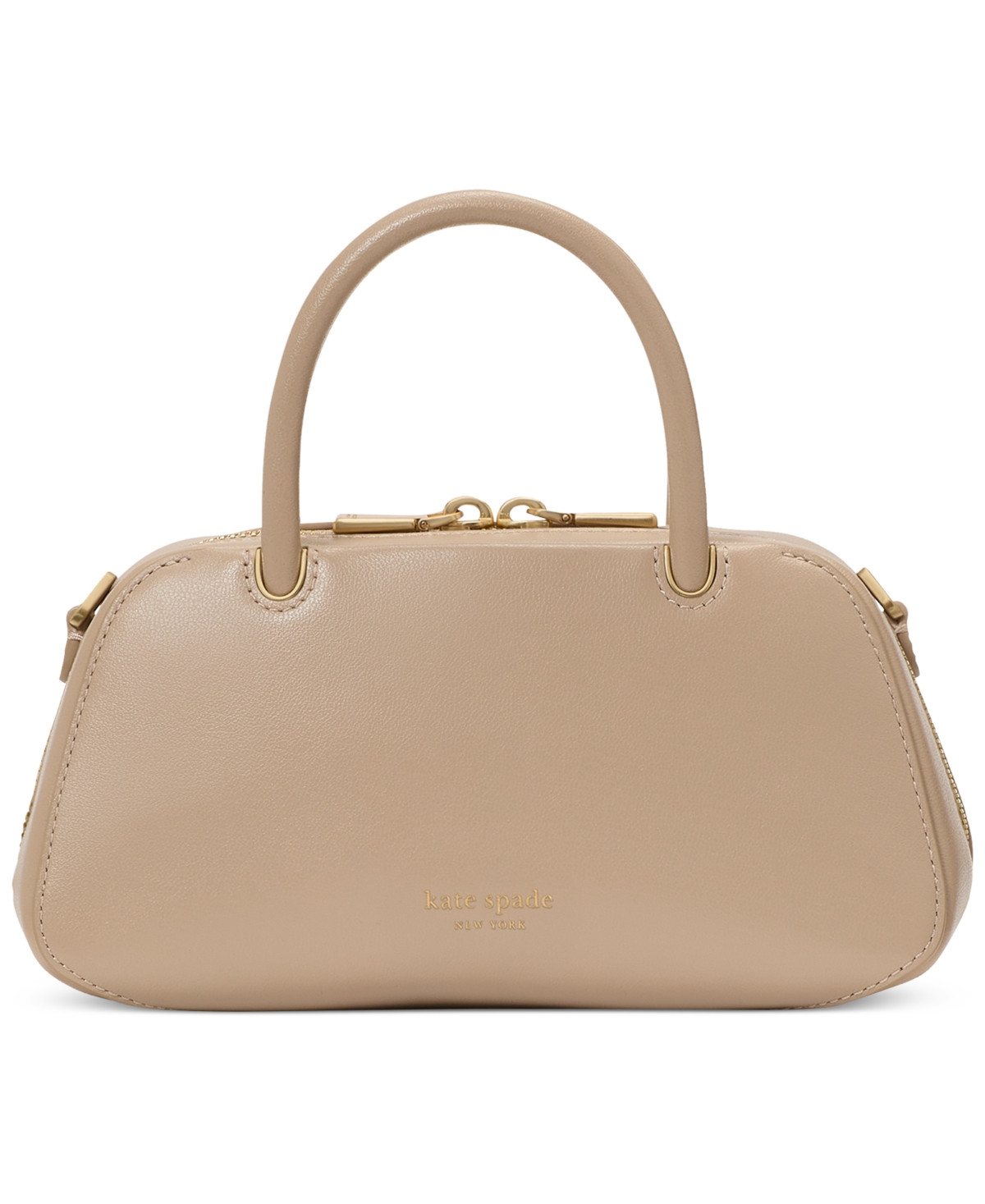 kate spade new york Gracie Small Leather Shoulder Bag - Timeless Taupe | Macy's