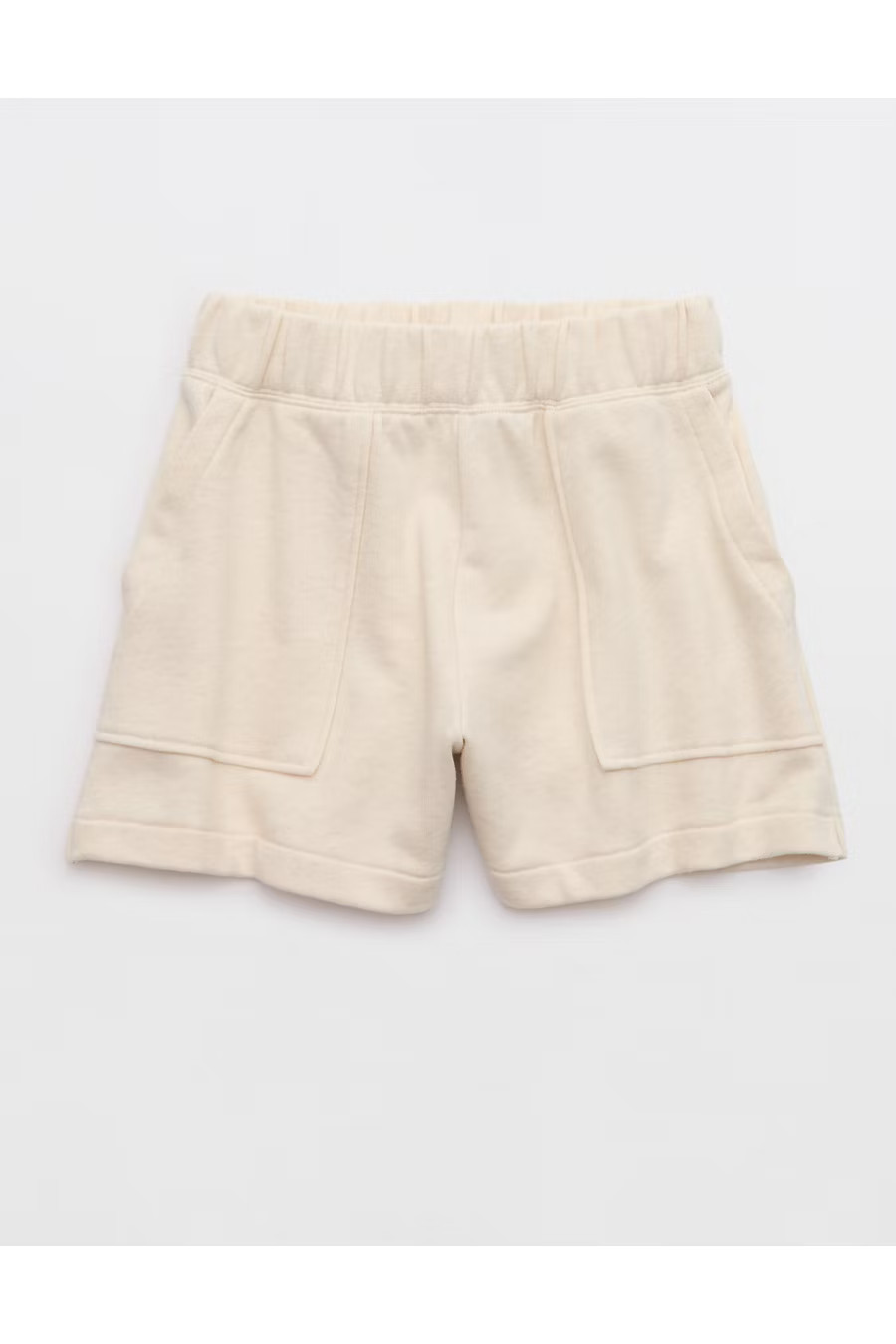 Aerie Go-To Fleece Short Women's Heather Frost L | American Eagle Outfitters (US & CA)