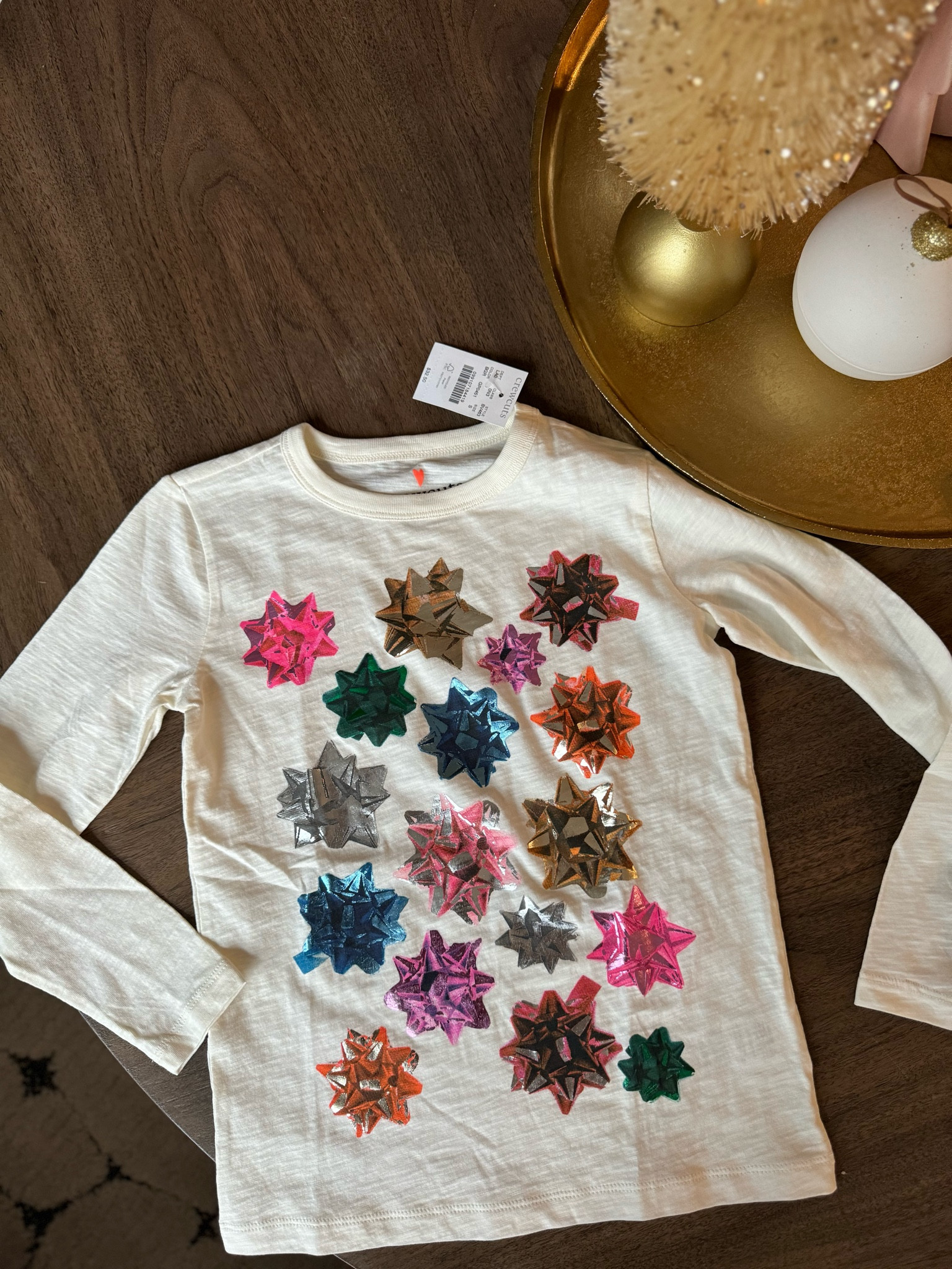 Holiday shirt for kids perfect for ugly sweater parties and Christmas parties
Bow festive shirt for girls  

#LTKHoliday #LTKkids