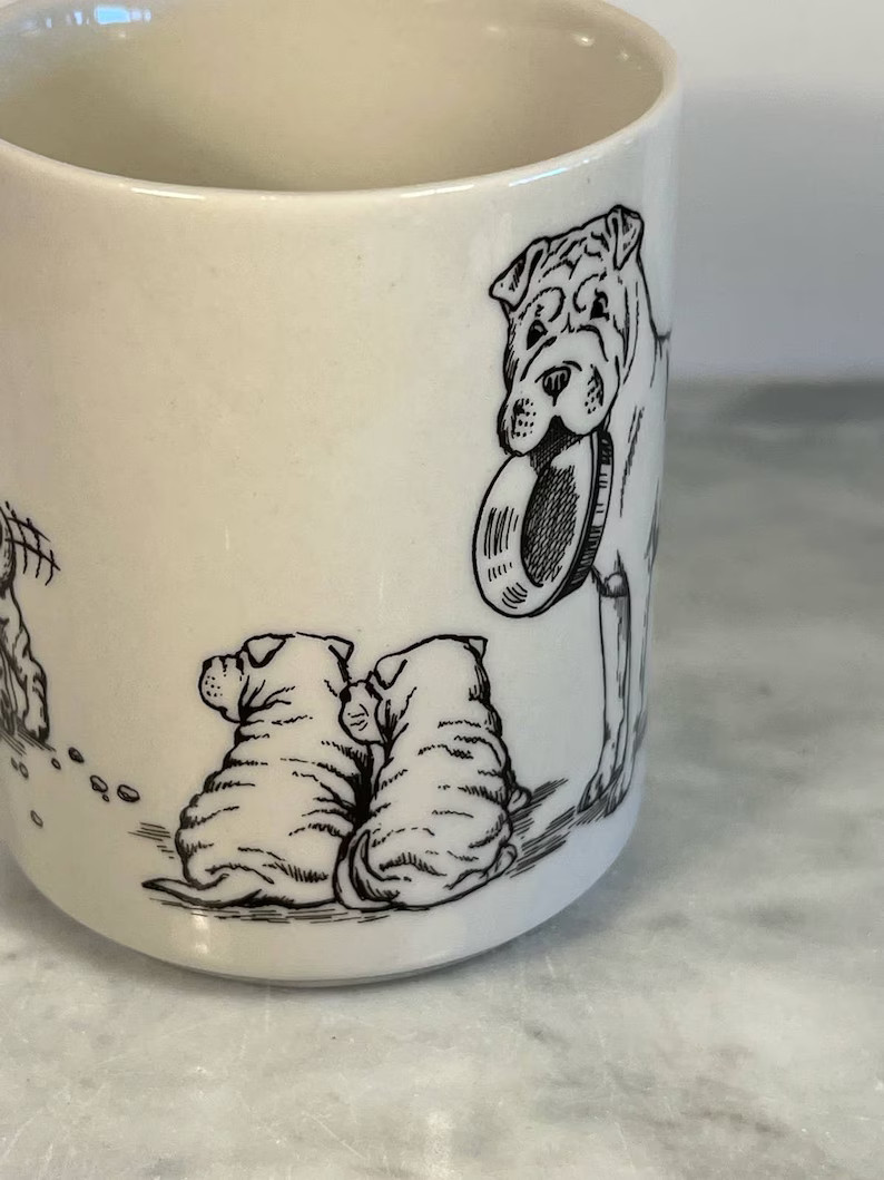 Vintage Bulldogs Mug Mary Jung Art | Etsy (US)