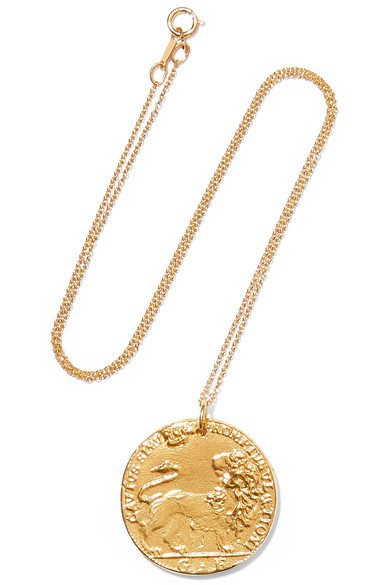 Il Leone Medallion gold-plated necklace | NET-A-PORTER (US)