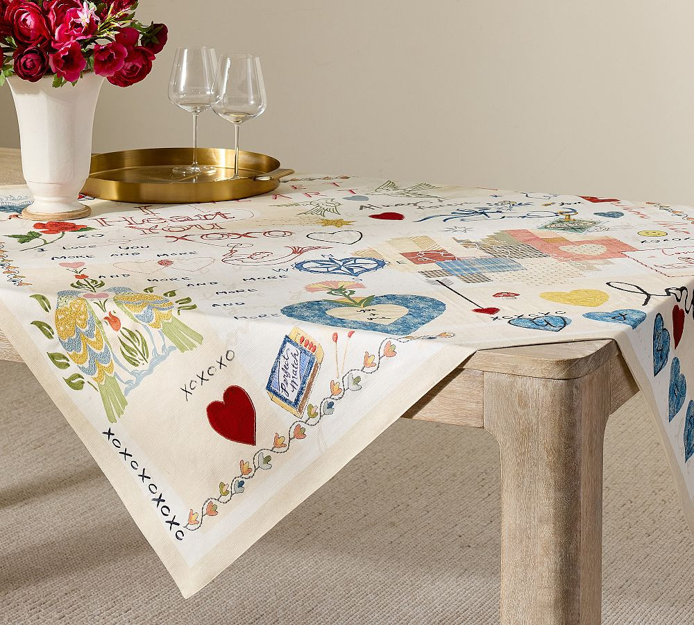 Devin Cotton Table Throw | Pottery Barn (US)