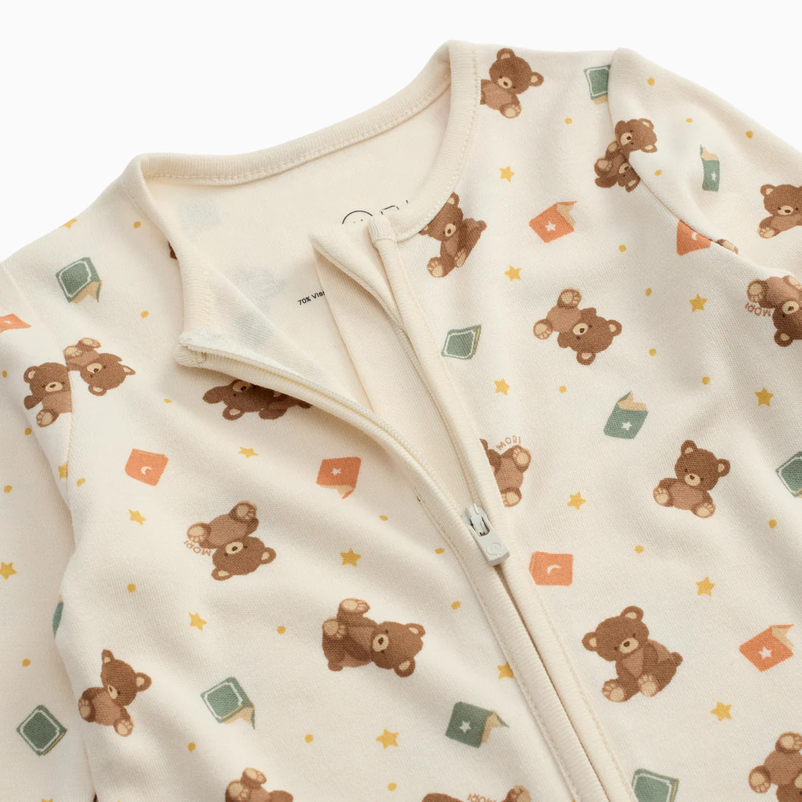 Teddy Bear Clever Zip Sleepsuit & Hat | Baby Mori