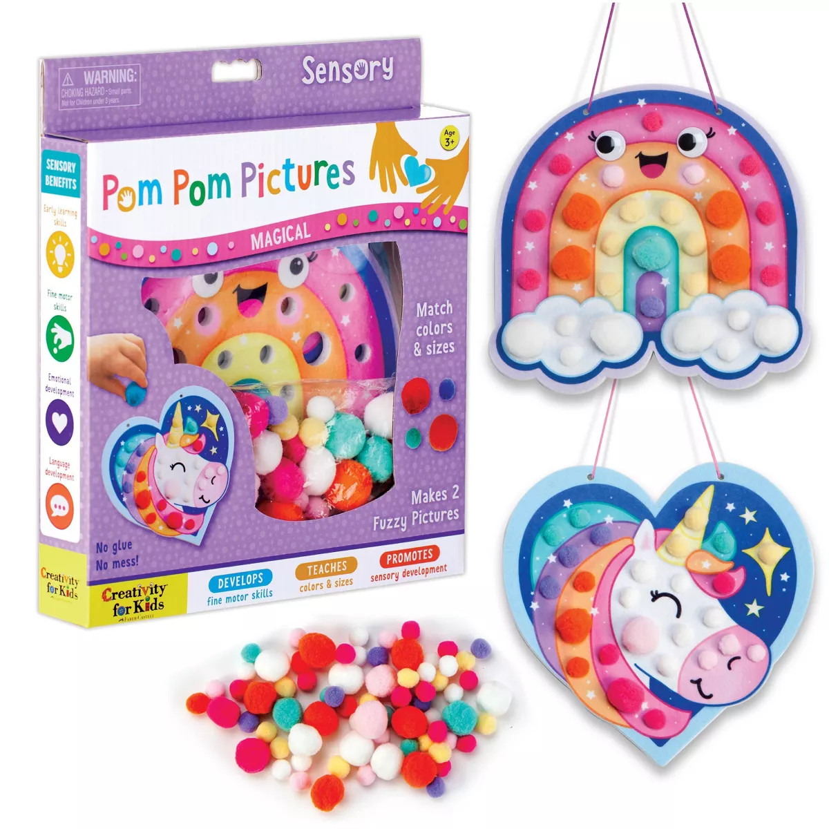 Creativity for Kids Pom Pom Pictures Magical DIY Art Kit: Yarn, Templates, Googly Eyes, Felt, Pla... | Target