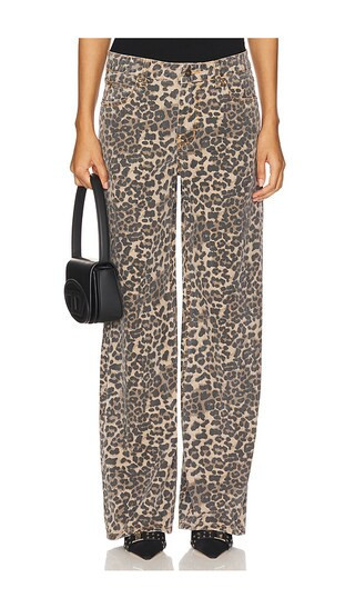 LIONESS Top Model Jean in Brown. - size L | Revolve Clothing (Global)