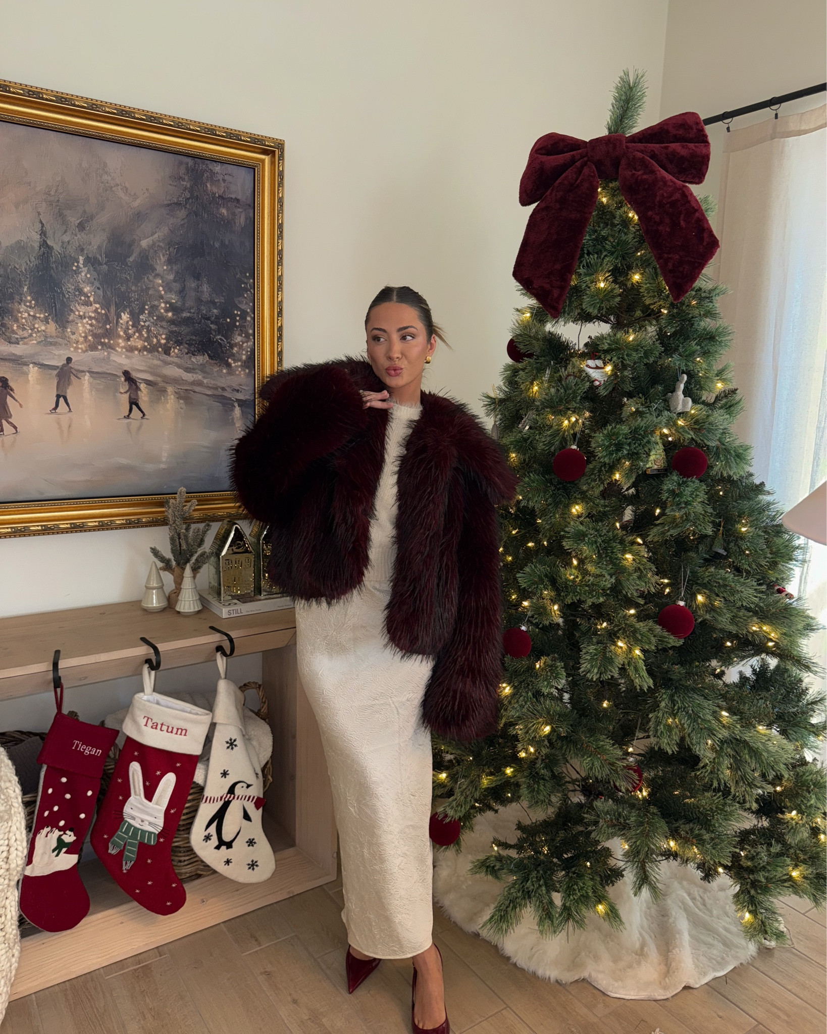 feeling festive!!!! 🎄❤️ spend $150 at @freepeople & get $100 back to use at a later time!! More holiday inspo on my stories & all outfits linked 🍾✨ . 

ad.

#LTKootd #LTKHoliday #LTKgrwm