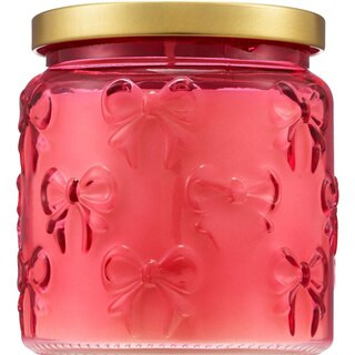 A&A Embossed Bows Candle, Love & Happiness Scent, 14 oz | CVS Health