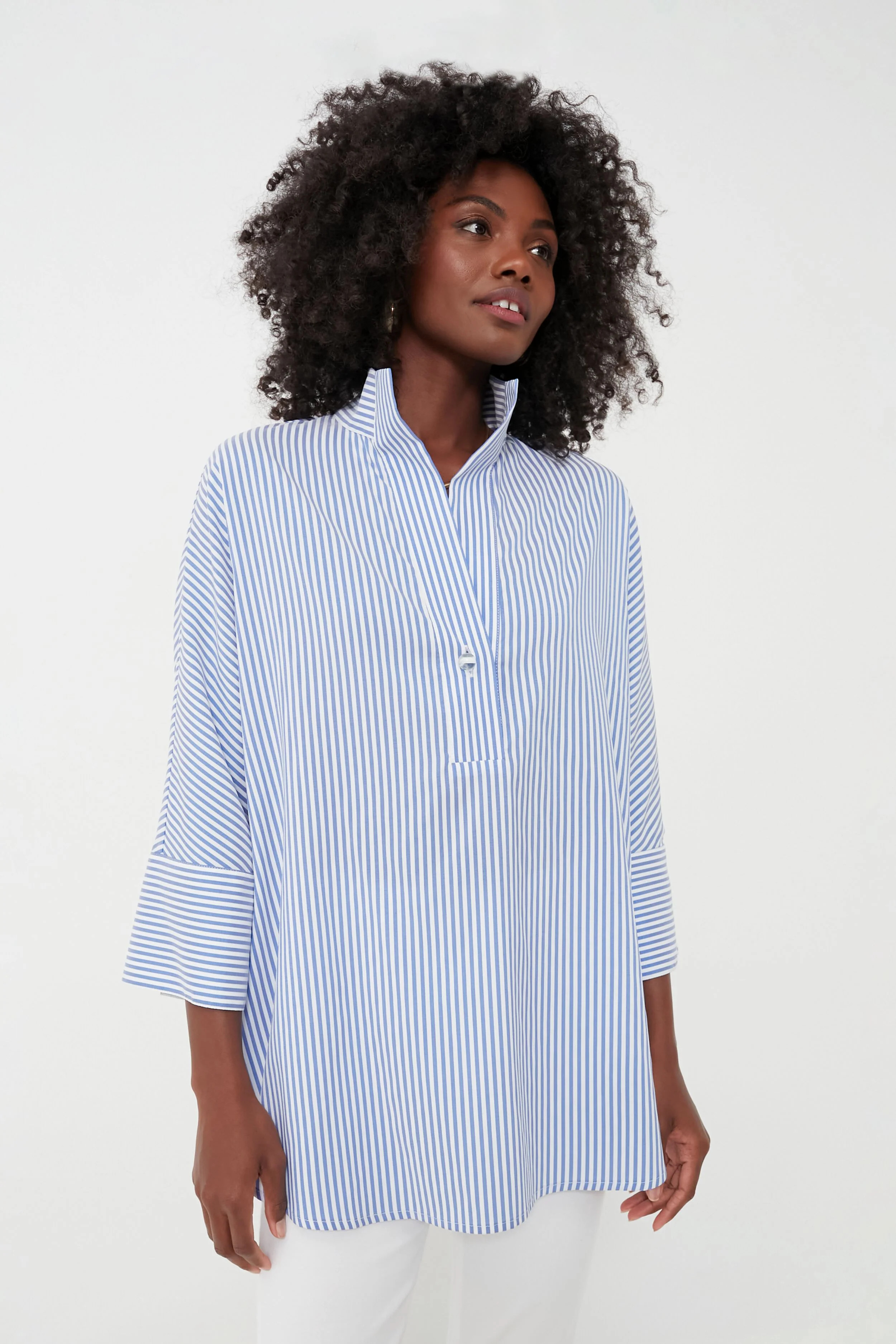 Blue Stripe Willow Blouse | Tuckernuck (US)
