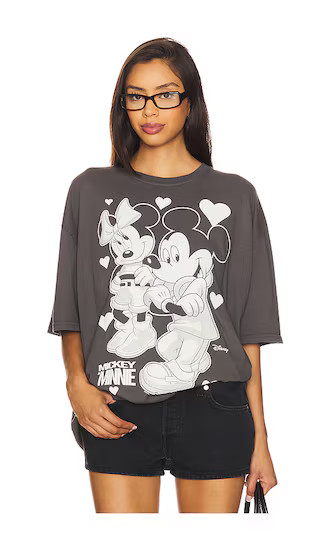 Mickey & Minnie Oversized Tee in Vintage Black | Revolve Clothing (Global)