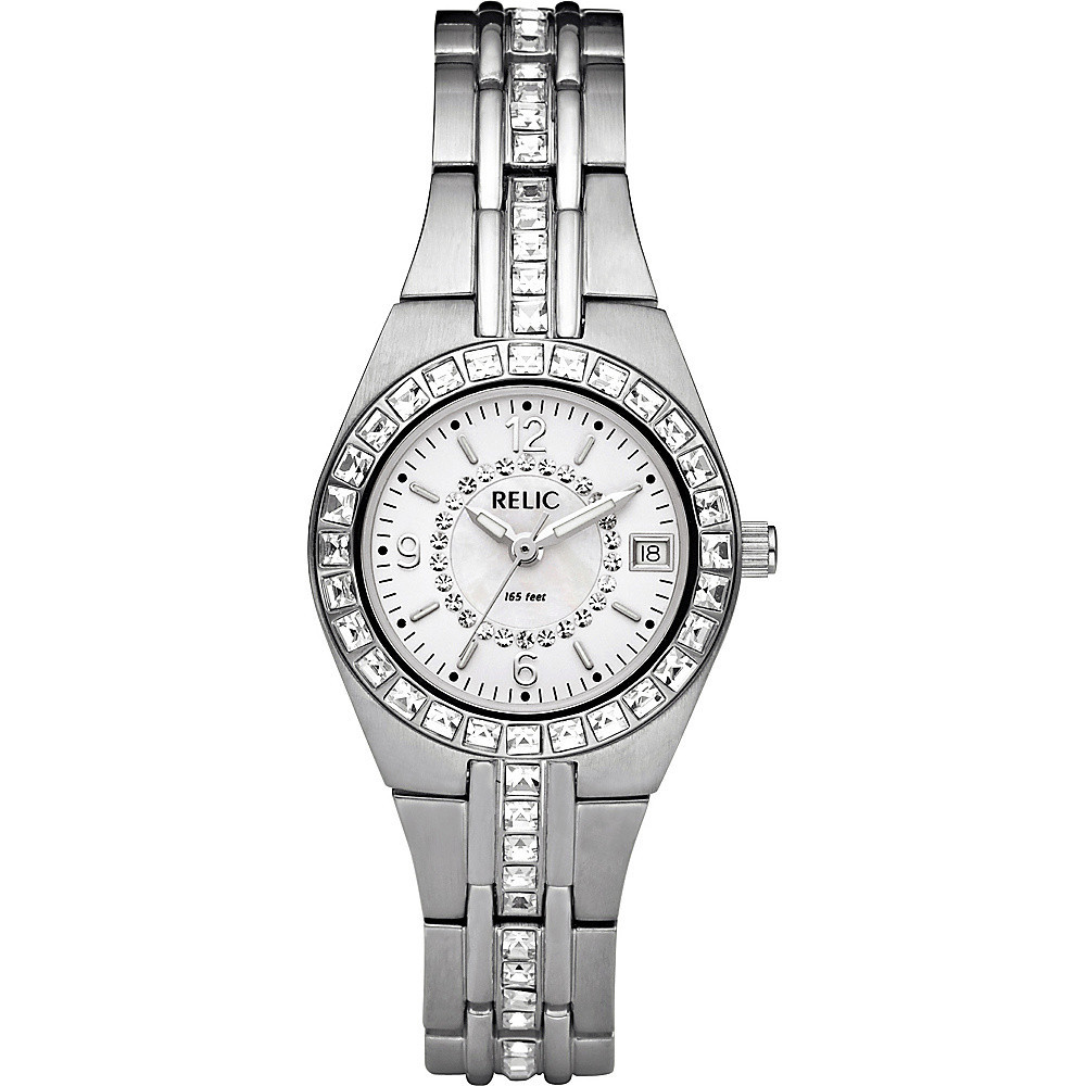 Relic by Fossil Queen's Court Stainless Steel Watch Silver - Relic by Fossil Watches | eBags