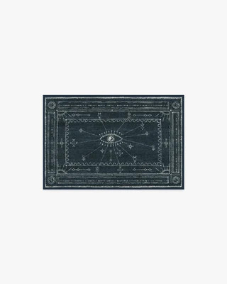 Velith Midnight Blue Flatwoven Rug | Ruggable
