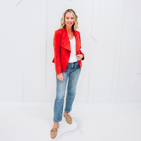 I see it, I like it. I want it. I got it. What a perfect jacket for fall, make sure to check it out from Amazon!! 
Fashionablylatemom 
Tan mules 
Straight legged jeans 
Fall Outfit 
Amazon faux suede jacket 

#LTKstyletip #LTKSeasonal