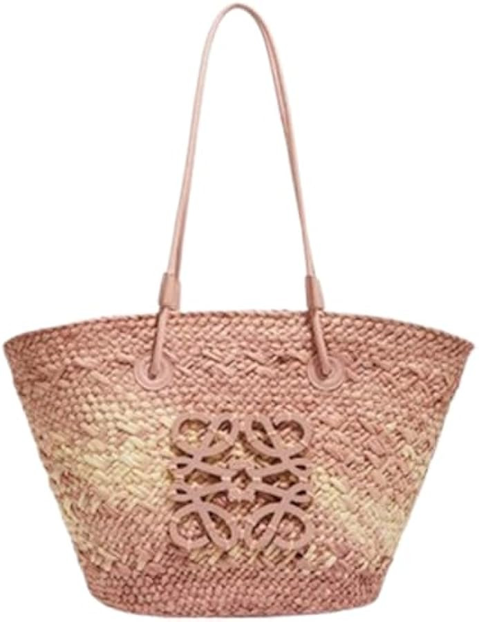 Large Straw Beach Bag for Women Handwoven Raffia Tote Bag Oversized Summer Shoulder Bag Boho Wicker Handbag. | Amazon (US)