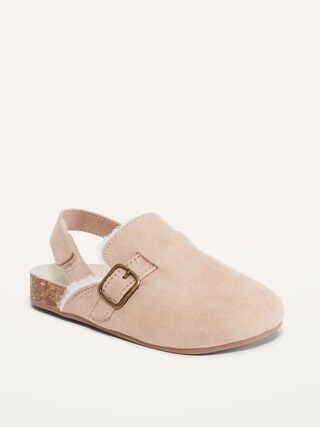 Cozy Faux-Suede Clog Shoes for Toddler Girls | Old Navy (US)