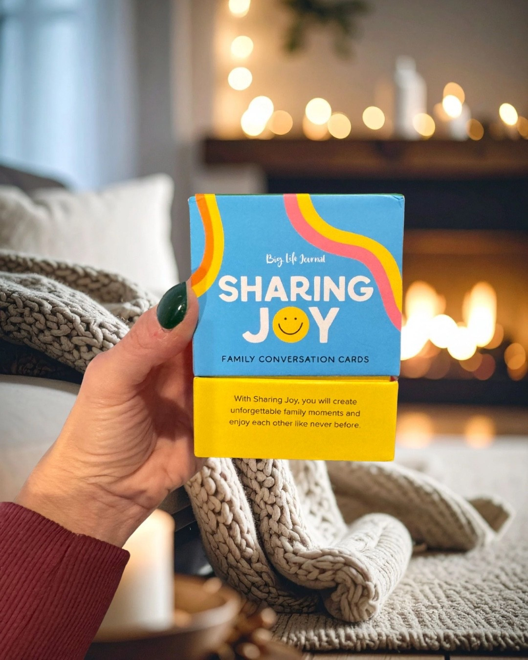 Sharing Joy Family Game | Conversation Card Game for Family Game Night

Adding this to our family game night rotation 🤍
The Sharing Joy conversation card game is such an easy, low-pressure way to get everyone involved — no setup, no screens, just great questions and real connection.

It’s perfect to:
🎲 Mix in between board games
🎲 Wind down after dinner
🎲 Bring out when everyone’s attention spans are… questionable 😅

I love that it works for all ages and turns simple moments into meaningful ones. This is one of those games you’ll keep reaching for when you want something easy but impactful.

✨ Save this for your next family game night or gift idea.


#LTKKids #LTKvlog #LTKmomlife