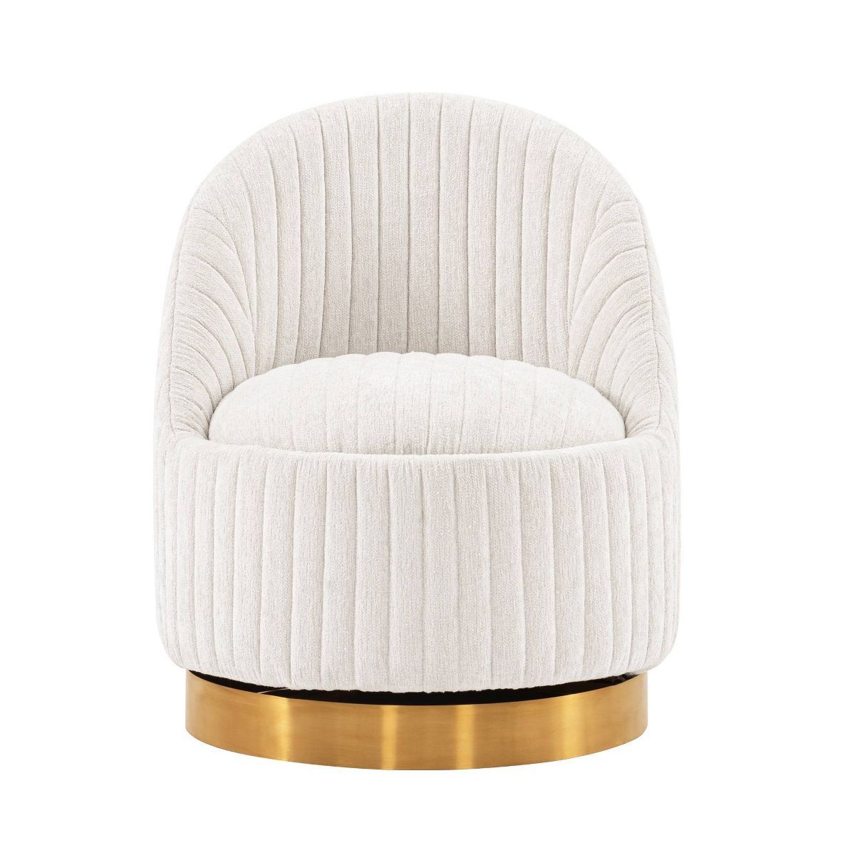 Leela Modern Swivel Boucle Upholstered Accent Chair - Manhattan Comfort | Target