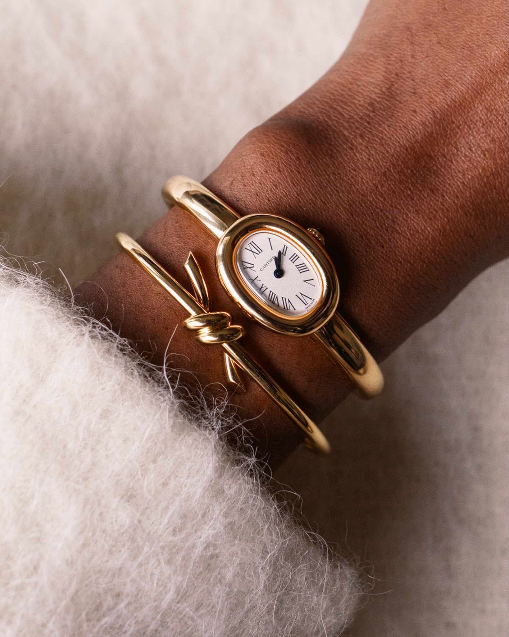 Cartier Baignoire Mini Watch and Tiffany Knot Wire Bangle ✨ 

#LTKluxury #LTKstyletip #LTKwedding