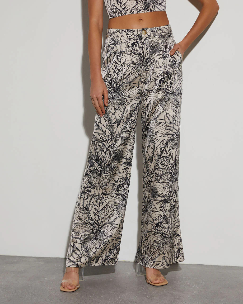 Kaia Tropical Satin Trousers | VICI