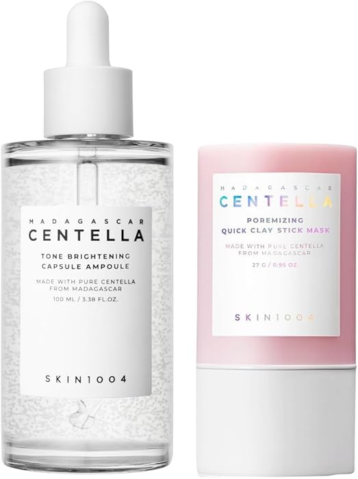 SKIN1004 Madagascar Centella Poremizing Quick Clay Stick Mask and Tone Brightening Capsule Ampoul... | Amazon (US)