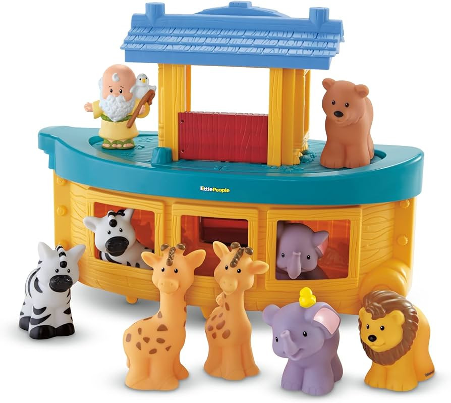 Fisher-Price Little People Toddler Playset, Noah's Ark, Toy Boat with 9 Figures for Preschool Pre... | Amazon (US)