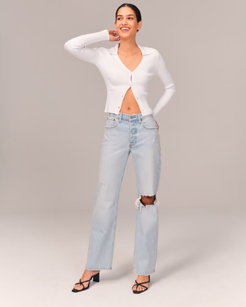 Women's Low Rise 90s Baggy Jean | Women's Clearance | Abercrombie.com | Abercrombie & Fitch (US)