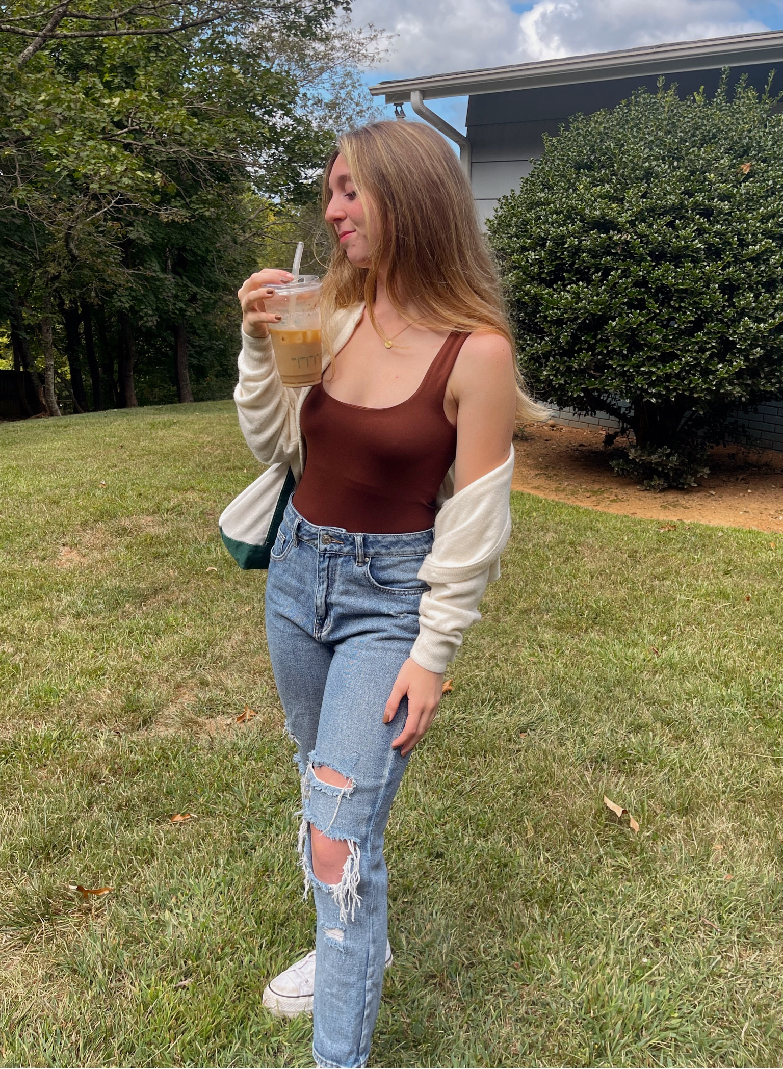 fall transition outfit! i found my cardigan thrifting but linked a similar one from target! 

#LTKFallSale #LTKSeasonal