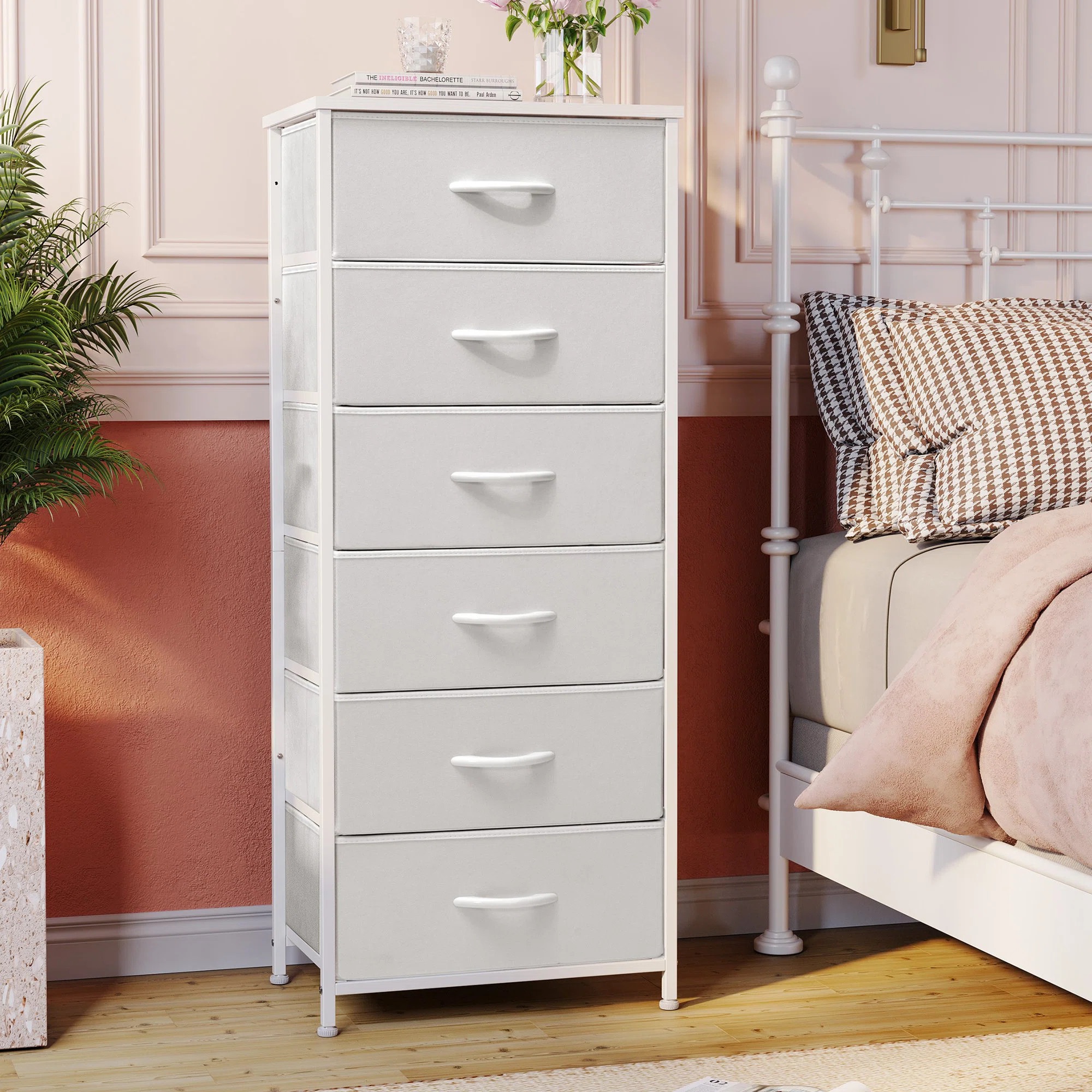 Annyka 6 Drawer Lingerie Chest, White | Wayfair North America