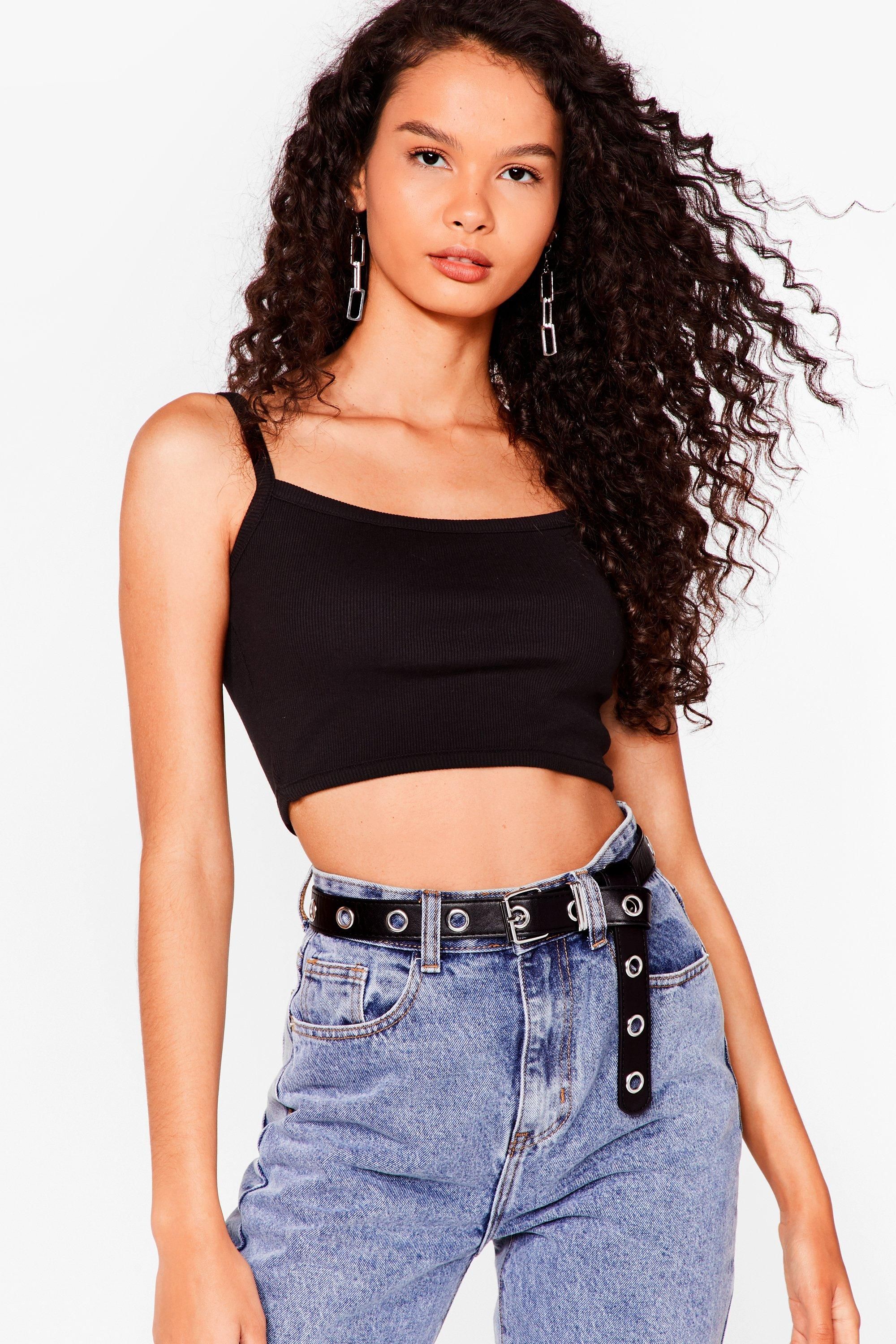 I'll Be Square Ribbed Crop Top | NastyGal (US & CA)