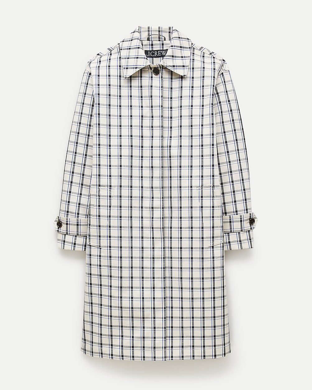 Soho car coat in plaid double-faced cotton | J. Crew US