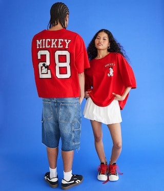 Mickey & Friends | Aero Mickey Mouse 28 Relaxed Graphic Tee | Aeropostale