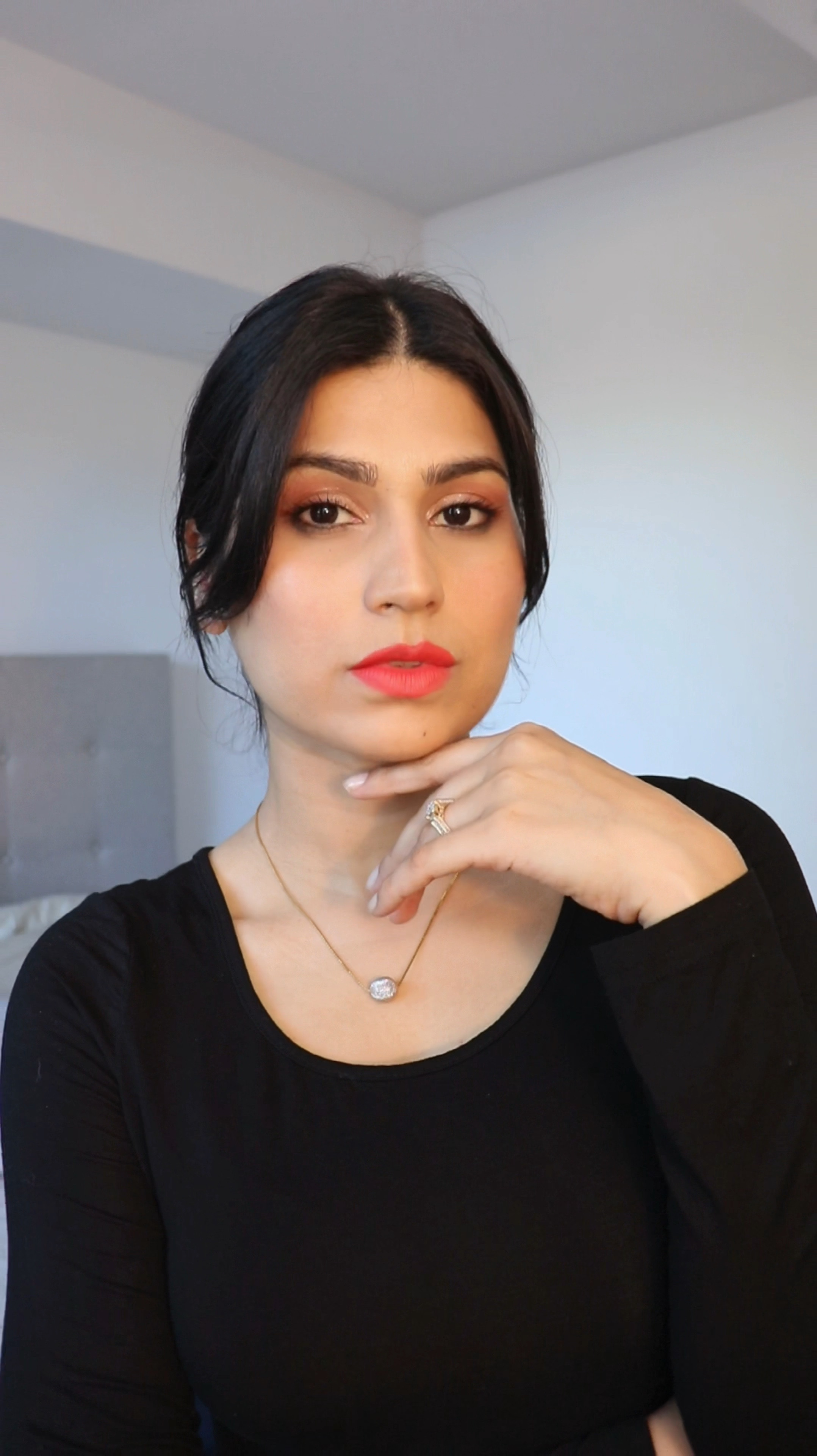 Red lipstick, highlighter, mascara & eyeshadow. Created this high end makeup by using products tagged below. 

#LTKBeauty