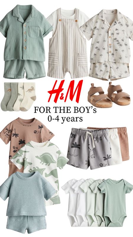 New in H&M baby boy spring/summer capsule wardrobe, age 0-4 years
Tags: sweat shorts, linen shirt set, socks, sandals, baby grows, all in one, dungarees, print, dinosaurs ninos bebe .

#LTKfindsunder50 #LTKbaby #LTKtravel