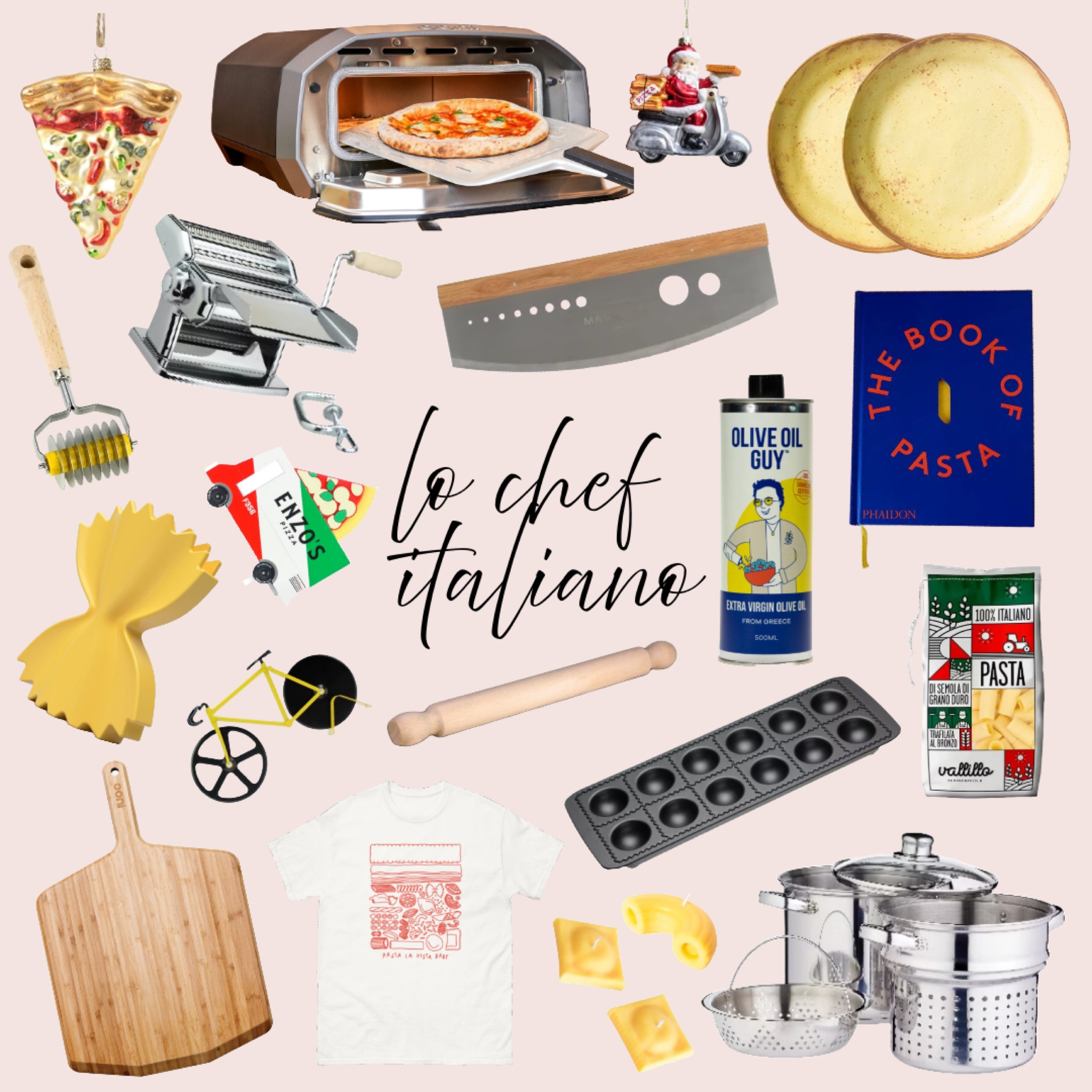 Lo Chef Italiano🇮🇹

Gift guide for all Italian food lover, kits for all the pizza and pasta obsessed 🍝🍕

T shirt: @feelingtastyy on Depop

#pizza #pasta #italy #italianfood #pizzaoven #food

#LTKgiftguide #LTKeurope #LTKuk