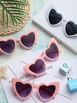 15 Pairs Heart Sunglasses Bachelorette Sunglasses Heart Shaped Sunglasses Bachelorette Party Deco... | Amazon (US)