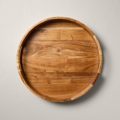 Wooden Circular Tray with Handles - Hearth & Hand™ with Magnolia | Target