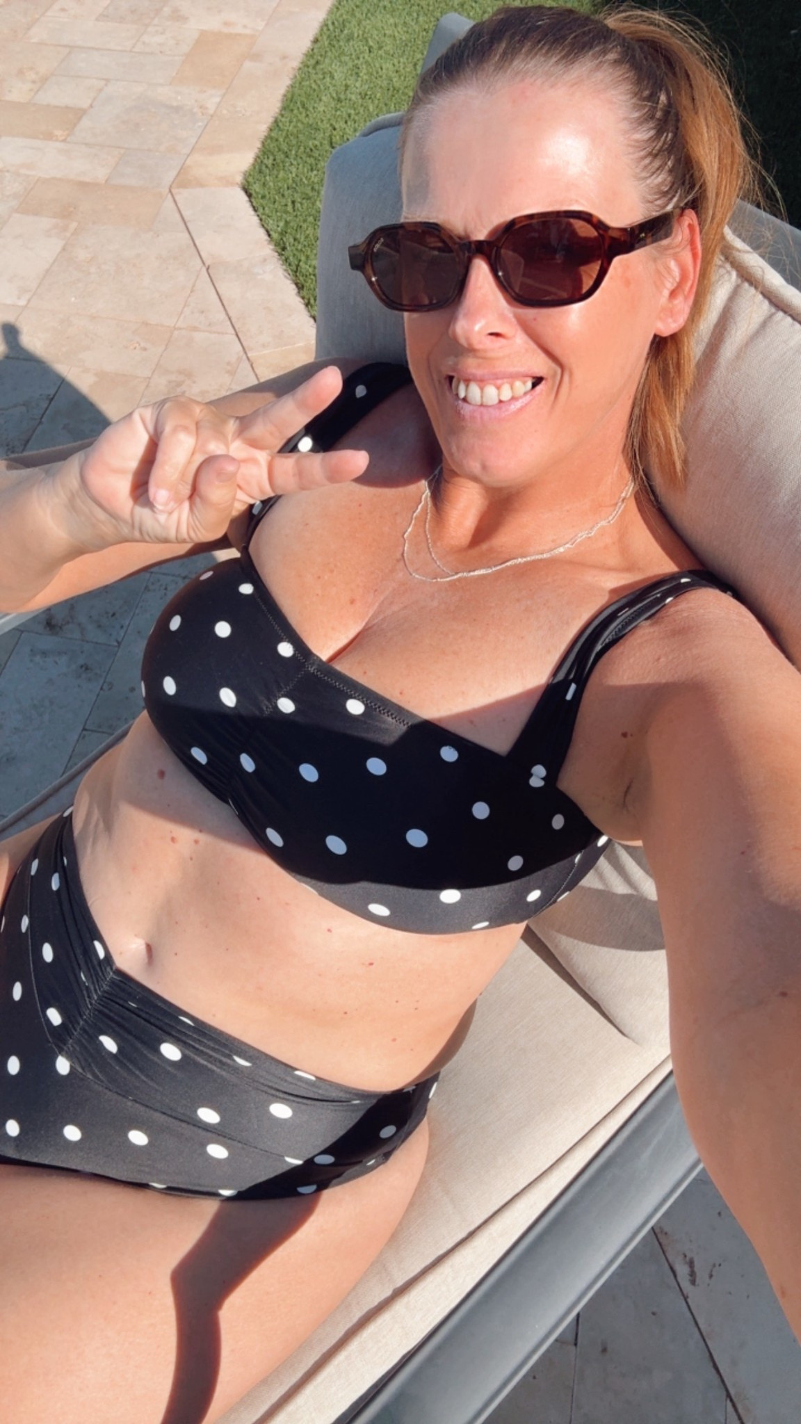 Pool outfit, this polka dot bikini 👌

Swimsuit, aerie swim, high waisted swimsuit, vacation outfit, mom swimsuit, full coverage swimsuit, resort wear 

#LTKOver40 #LTKTravel #LTKSwim
