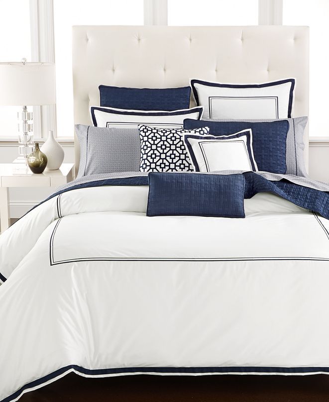 Embroidered Frame Bedding Collection, Created for Macy's | Macys (US)