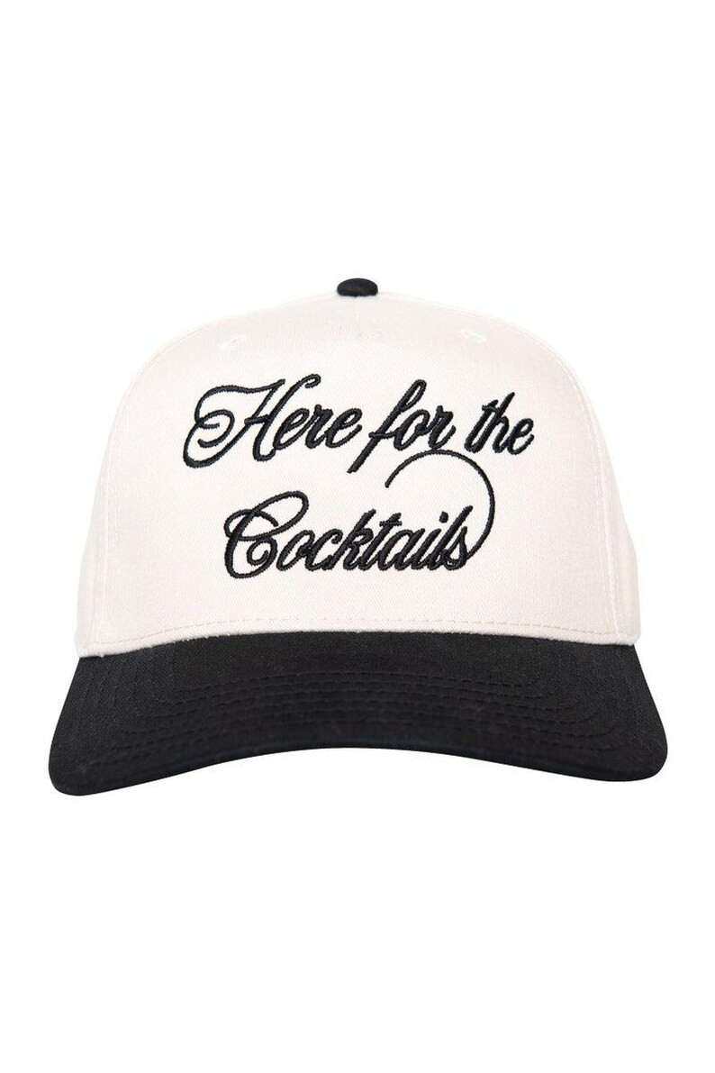 Here for the Cocktails Retro Two-toned Hat - Etsy | Etsy (US)